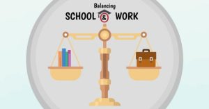 Balancing work school education job between create stuff cool separation